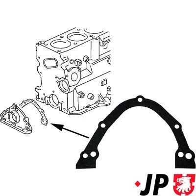 Прокладка передньої кришки двигуна JP GROUP 1119100300 - zapix