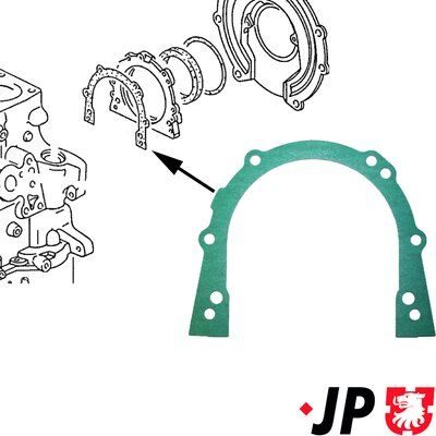 Прокладка передньої кришки двигуна JP GROUP 1119100100 - zapix