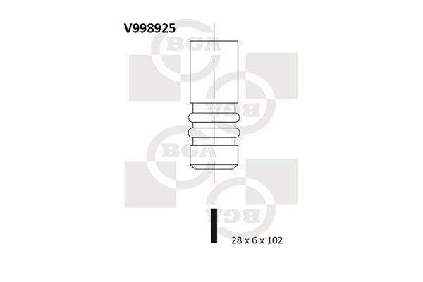 Випускний клапан BGA V998925 - zapix