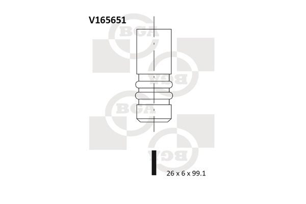 Випускний клапан BGA V165651 - zapix