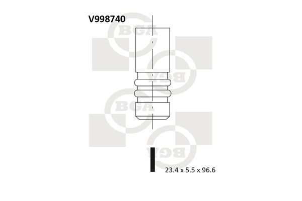 Випускний клапан BGA V998740 - zapix