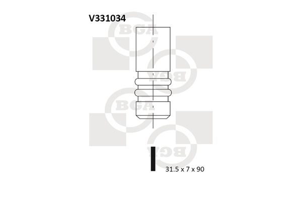 Випускний клапан BGA V331034 - zapix