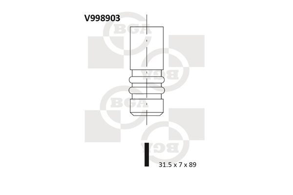 Випускний клапан BGA V998903 - zapix
