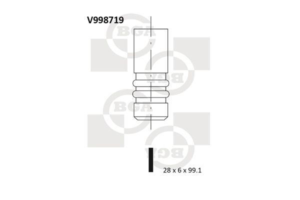 Випускний клапан BGA V998719 - zapix