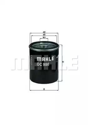Оливний фільтр MAHLE OC986 - zapix