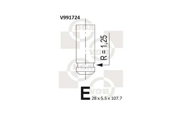 Випускний клапан BGA V991724 - zapix