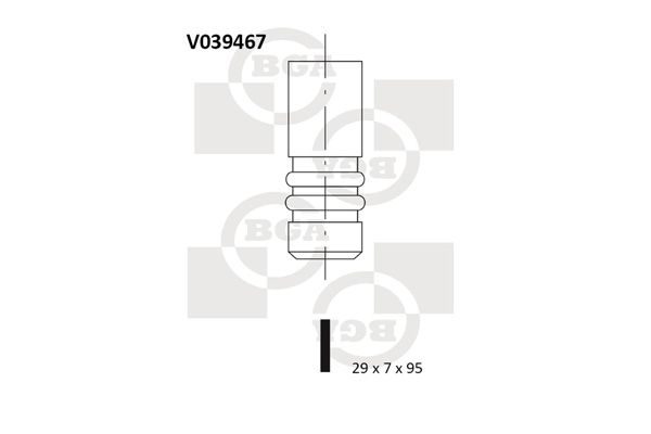 Випускний клапан BGA V039467 - zapix