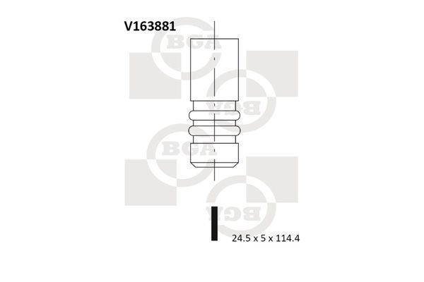 Випускний клапан BGA V163881 - zapix