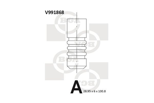 Випускний клапан BGA V991868 - zapix
