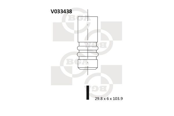 Випускний клапан BGA V033438 - zapix