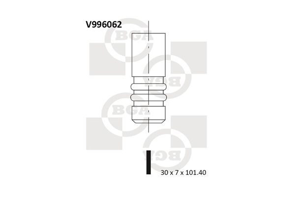Випускний клапан BGA V996062 - zapix