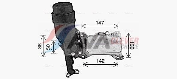 Корпус оливного фільтра AVA QUALITY COOLING MS3741H - zapix