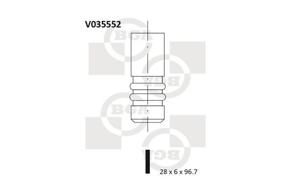 Випускний клапан BGA V035552 - zapix
