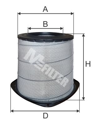 Повітряний фільтр MFILTER A511 - zapix