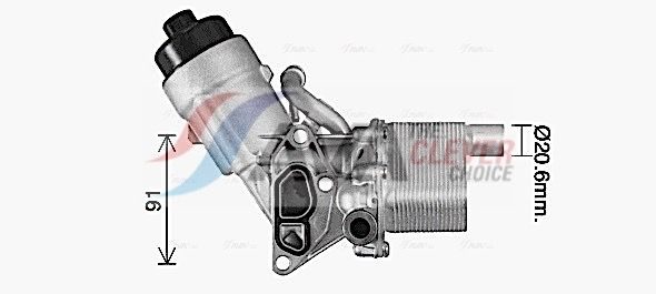 Корпус оливного фільтра AVA QUALITY COOLING OL3702H - zapix