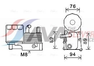 Корпус оливного фільтра AVA QUALITY COOLING FD3598H - zapix