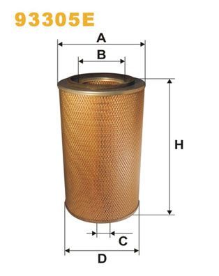Повітряний фільтр WIX FILTERS 93305E - zapix