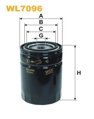 Оливний фільтр WIX FILTERS WL7096 - zapix