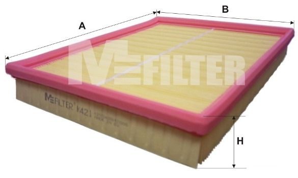 Повітряний фільтр MFILTER K421 - zapix