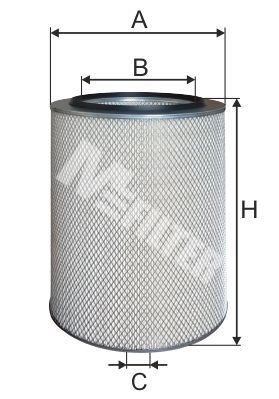 Повітряний фільтр MFILTER A524 - zapix