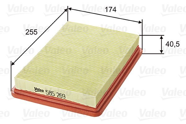 Повітряний фільтр VALEO 585269 - zapix