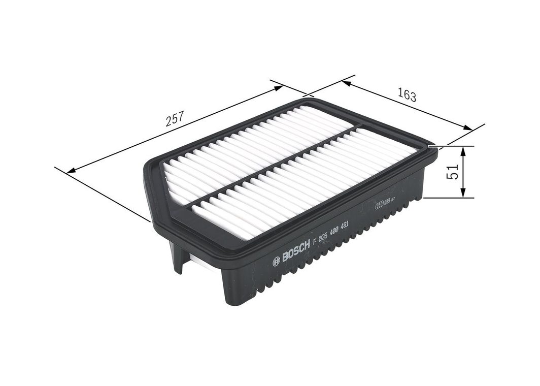 Повітряний фільтр BOSCH F026400481 - zapix