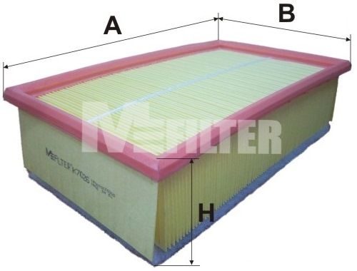Повітряний фільтр MFILTER K7026 - zapix