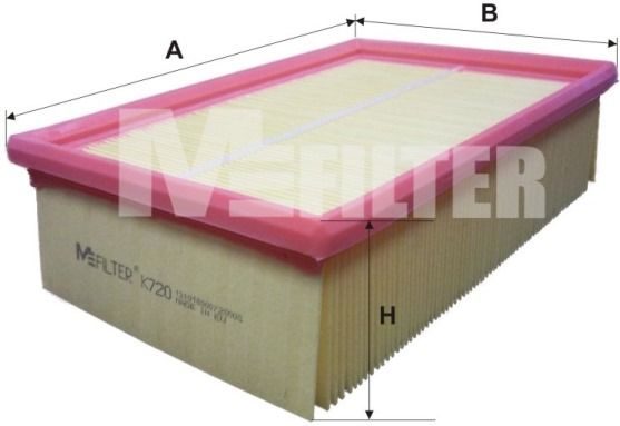 Повітряний фільтр MFILTER K720 - zapix