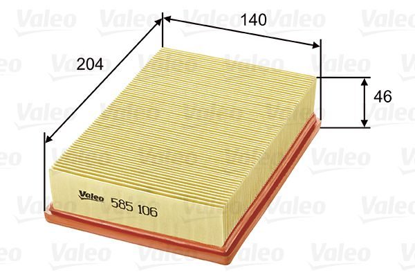 Повітряний фільтр VALEO 585106 - zapix