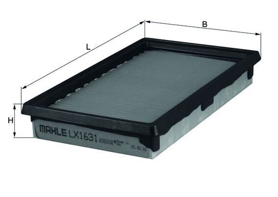 Повітряний фільтр MAHLE LX1631 - zapix