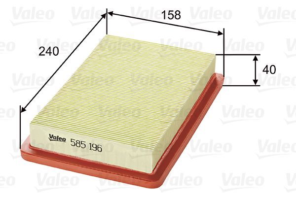 Повітряний фільтр VALEO 585196 - zapix