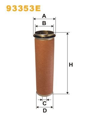 Повітряний фільтр WIX FILTERS 93353E - zapix