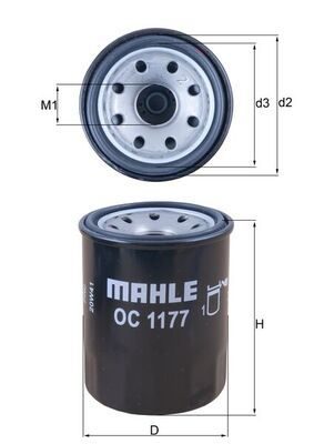 Оливний фільтр MAHLE OC1177 - zapix