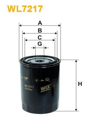 Оливний фільтр WIX FILTERS WL7217 - zapix