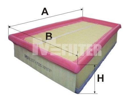 Повітряний фільтр MFILTER K7025 - zapix