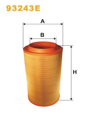 Повітряний фільтр WIX FILTERS 93243E - zapix