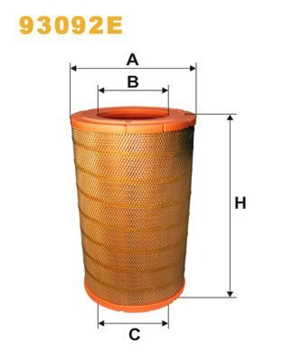 Повітряний фільтр WIX FILTERS 93092E - zapix