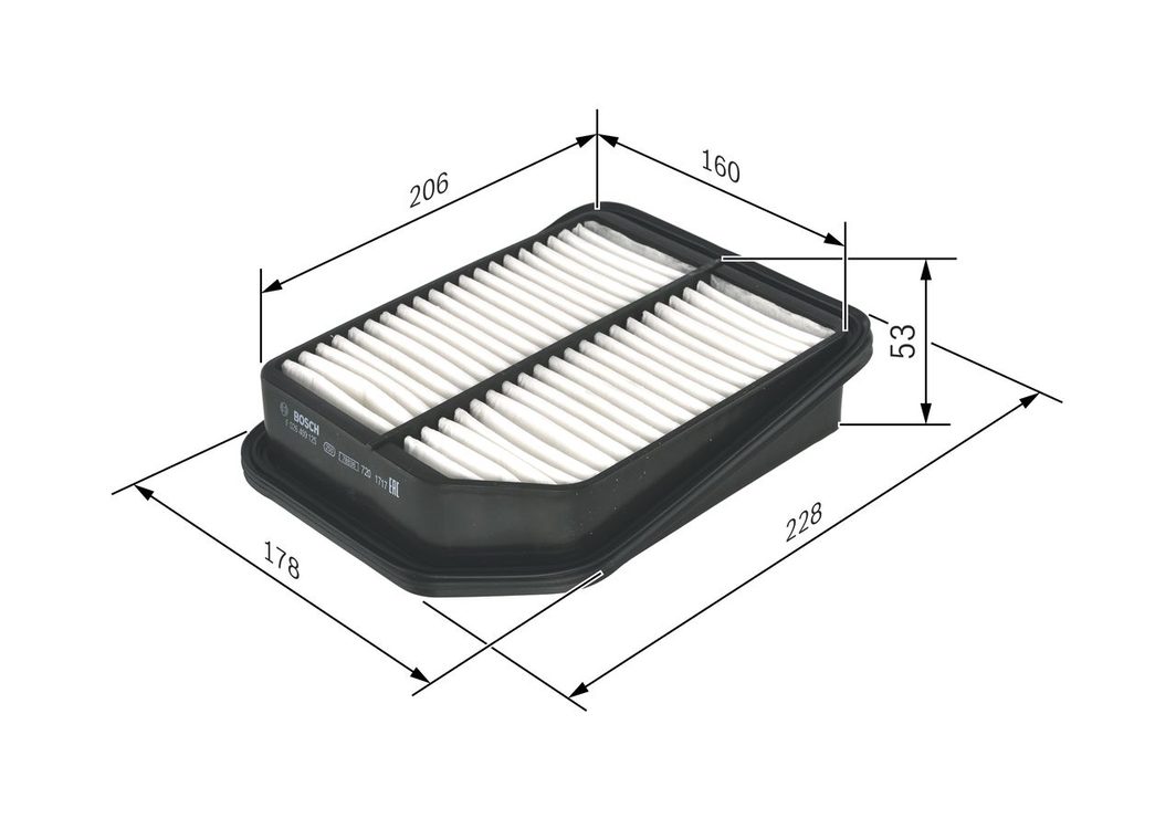Повітряний фільтр BOSCH F026400125 - zapix