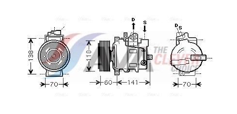 Компресор кондиціонера AVA QUALITY COOLING AIAK271 - zapix