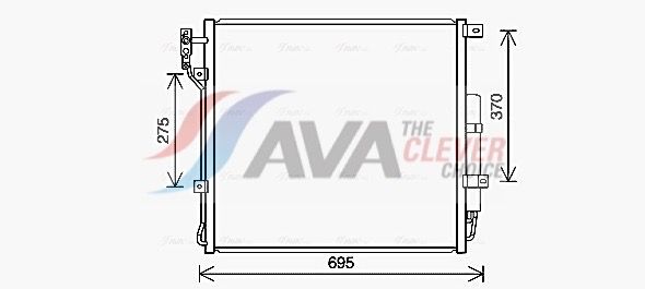 Радіатор кондиціонера AVA QUALITY COOLING AU5227D - zapix