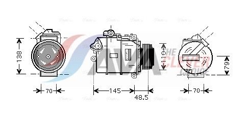 Компресор кондиціонера AVA QUALITY COOLING BWAK309 - zapix