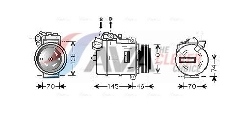 Компресор кондиціонера AVA QUALITY COOLING BWAK318 - zapix
