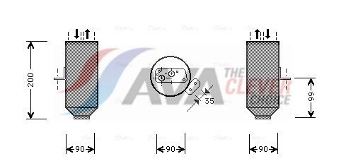 Осушувач кондиціонера AVA QUALITY COOLING BWD217 - zapix