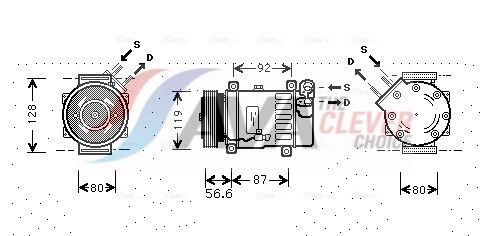 Компресор кондиціонера AVA QUALITY COOLING CNAK238 - zapix
