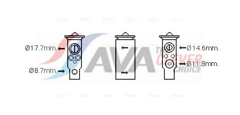 Клапан ТРВ (терморегулюючий клапан) AVA QUALITY COOLING DN1380 - zapix