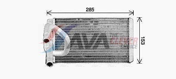 Радіатор пічки AVA QUALITY COOLING DN6475 - zapix
