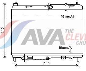 Радіатор охолодження двигуна AVA QUALITY COOLING FD2441 - zapix