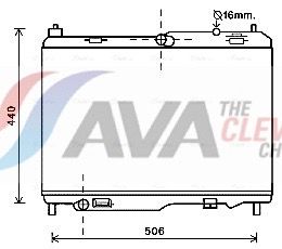 Радіатор охолодження двигуна AVA QUALITY COOLING FD2442 - zapix