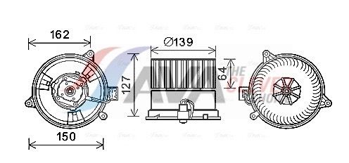 Вентилятор салону AVA QUALITY COOLING FD8576 - zapix