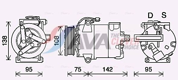 Компресор кондиціонера AVA QUALITY COOLING FDAK635 - zapix